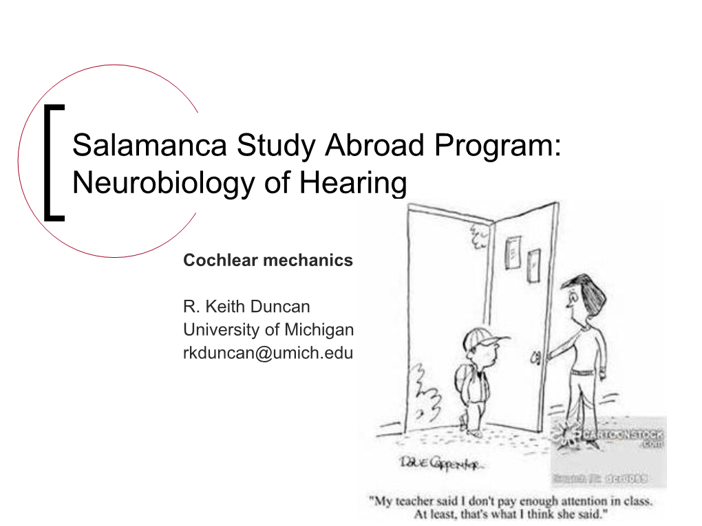 Introduction to Sound and Hearing