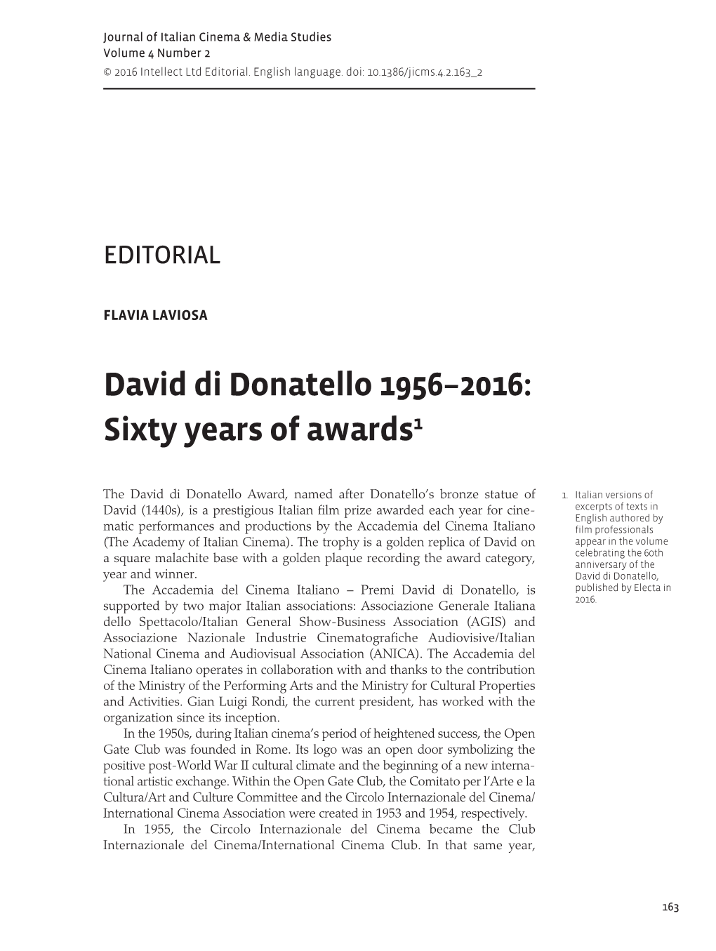 David Di Donatello 1956ÂŒ2016