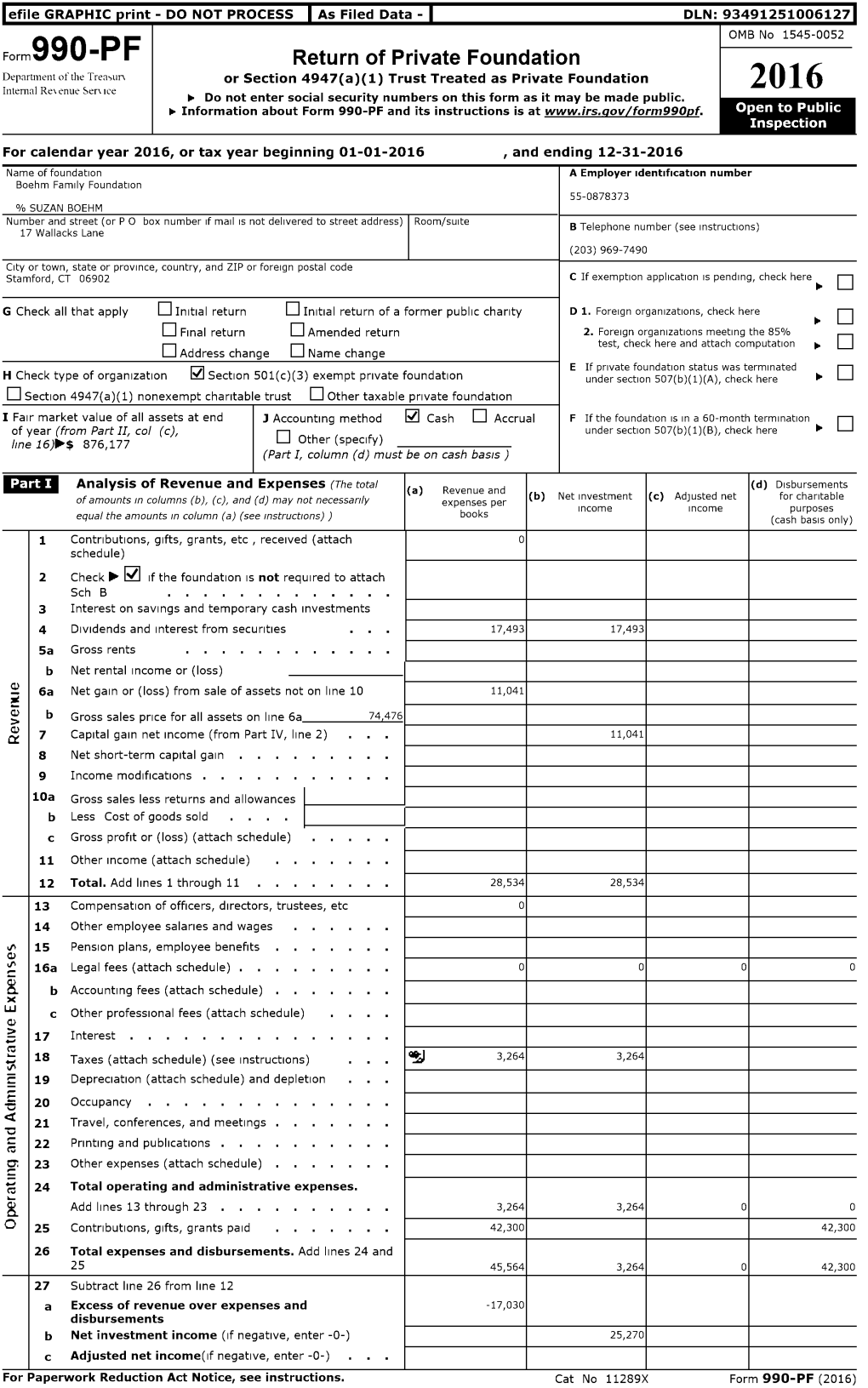 2016 Internal Rev Enue Ser Ice ► Do Not Enter Social Security Numbers on This Form As It May Be Made Public