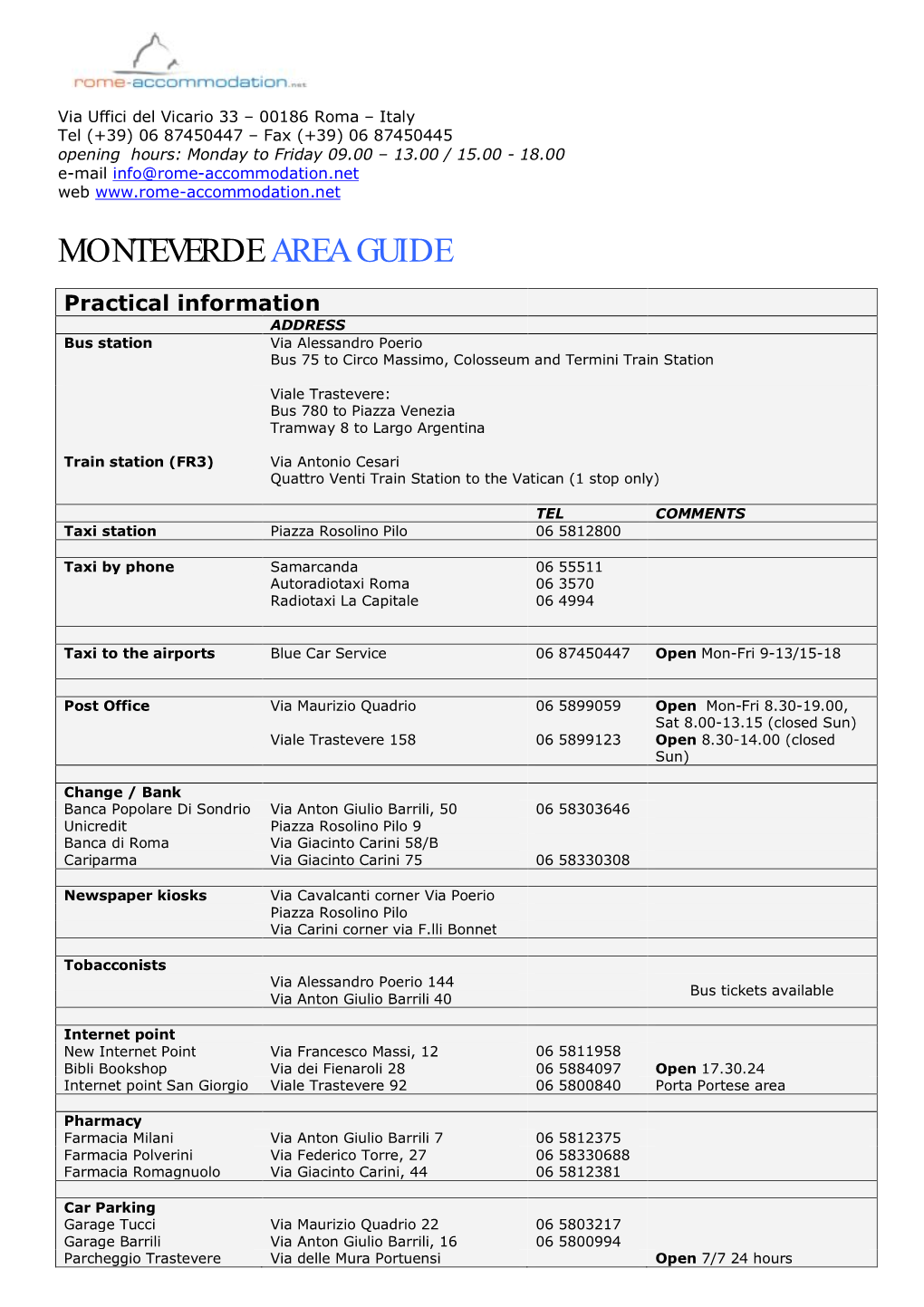 Monteverde Area Guide