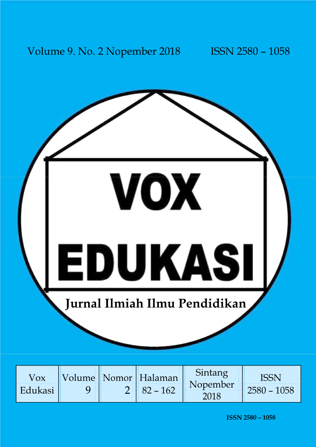 Jurnal Ilmiah Ilmu Pendidikan