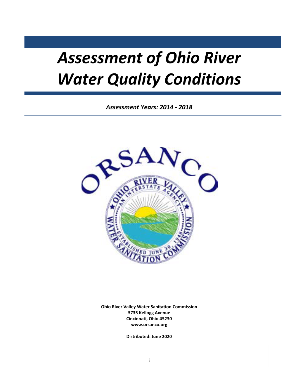 Assessment of Ohio River Water Quality Conditions