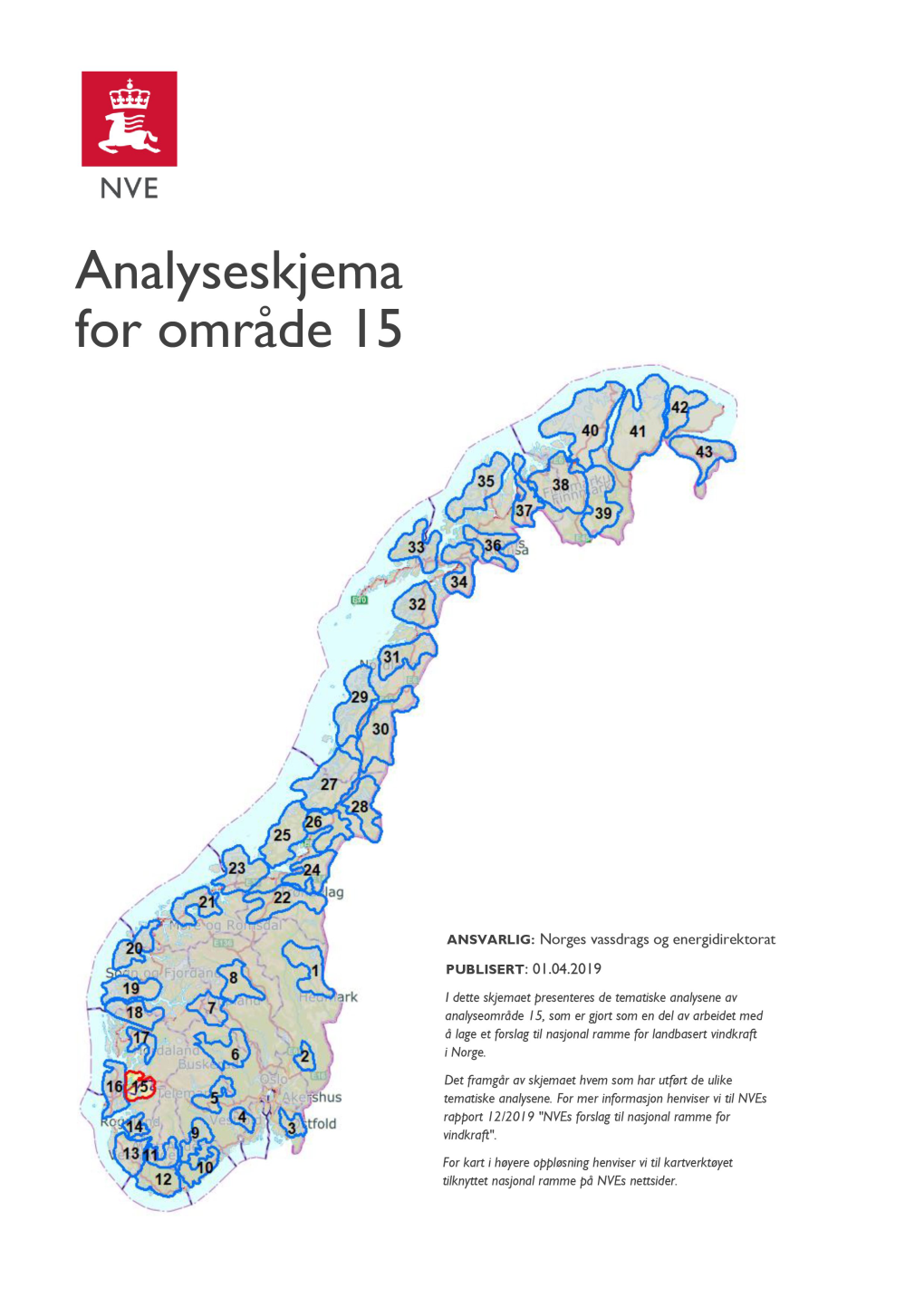 Analyseskjema for Område 15