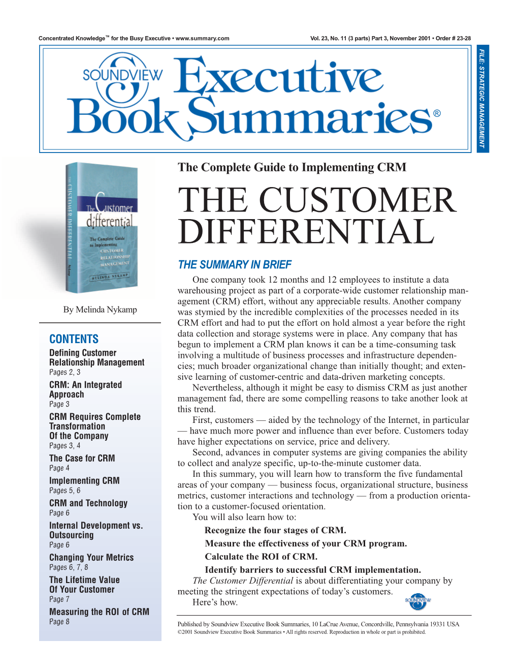 The Customer Differential