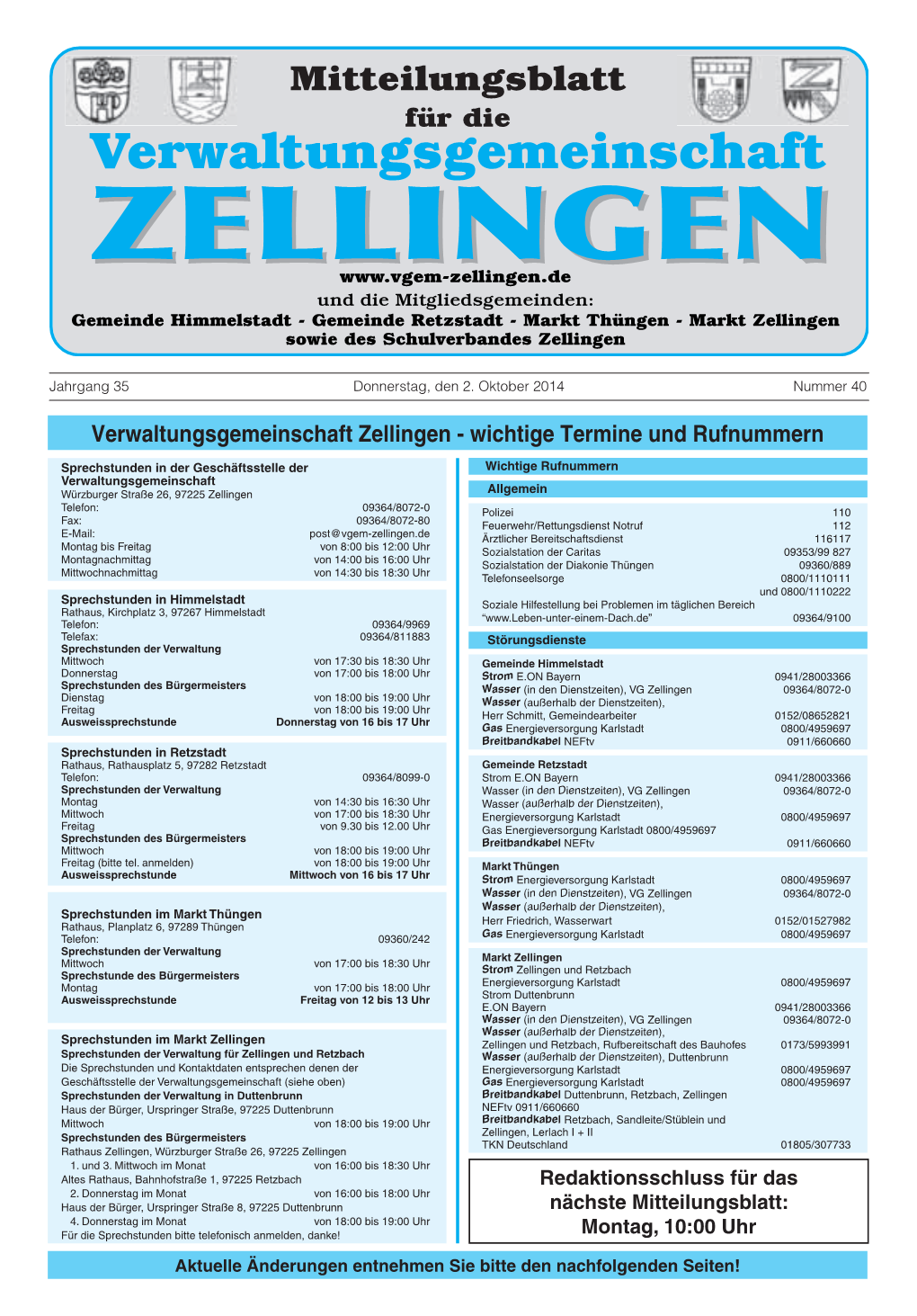 Verwaltungsgemeinschaft Zellingen