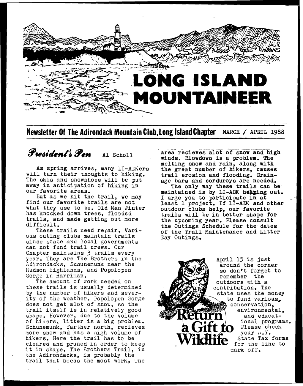 LONGISLANDMOUNTAINEER Newsletter of The