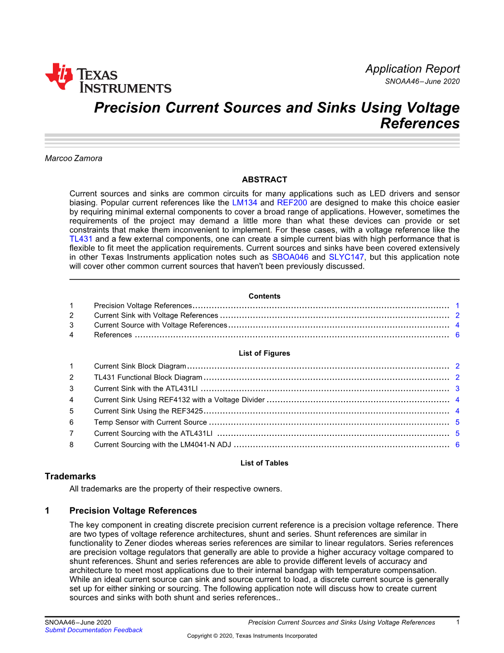 Precision Current Sources and Sinks Using Voltage References