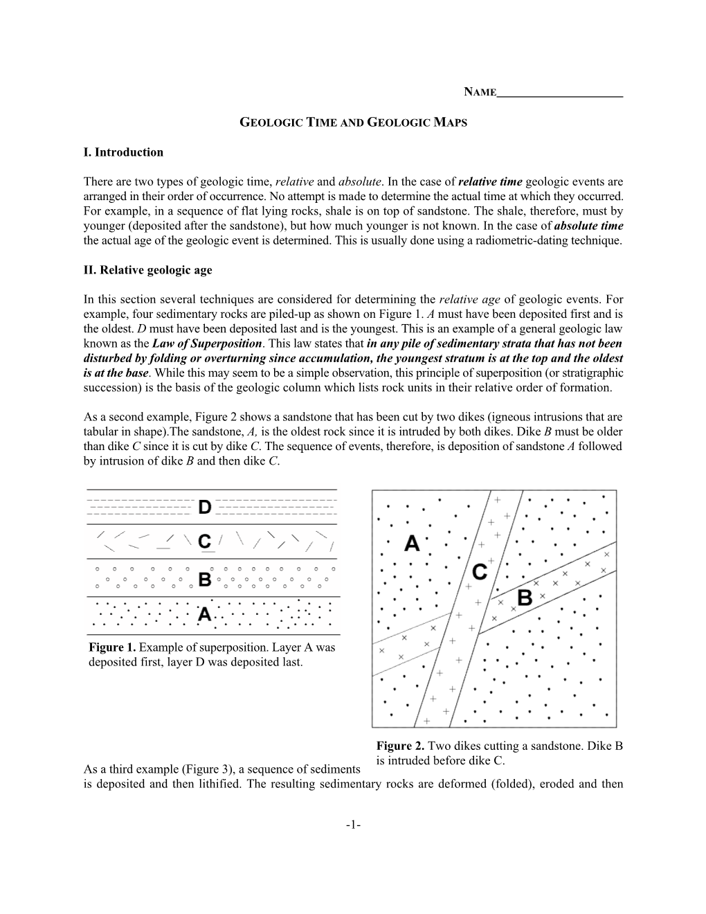 Geologic Time and Geologic Maps