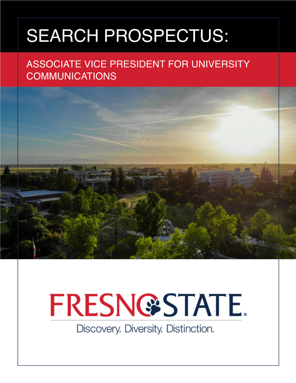 California State University, Fresno Prospectus: Associate Vice