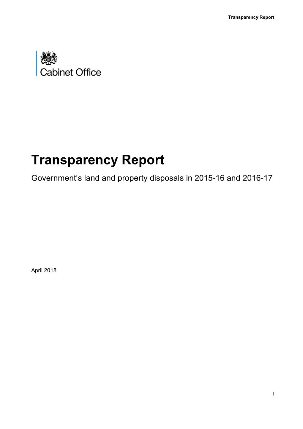 Transparency Report