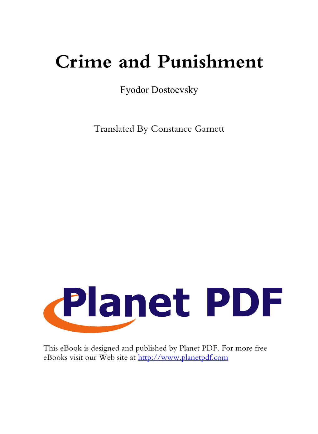 Crime and Punishment