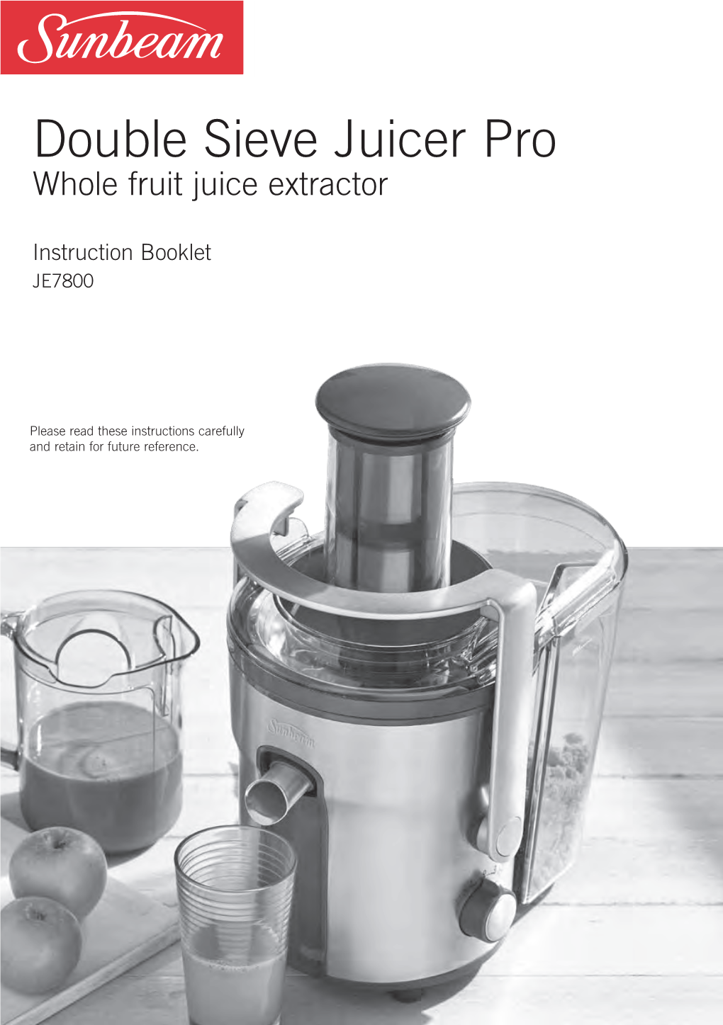 Double Sieve Juicer Pro Whole Fruit Juice Extractor