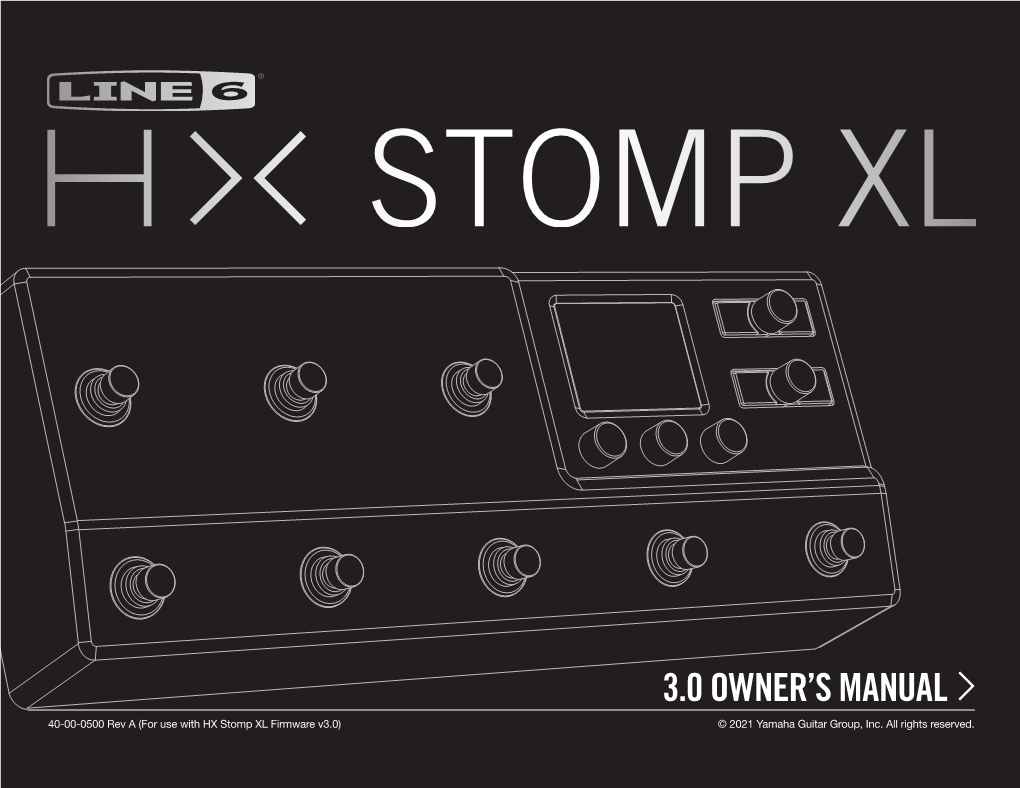 Line 6 HX Stomp XL Cheat Sheet-Rev A, English