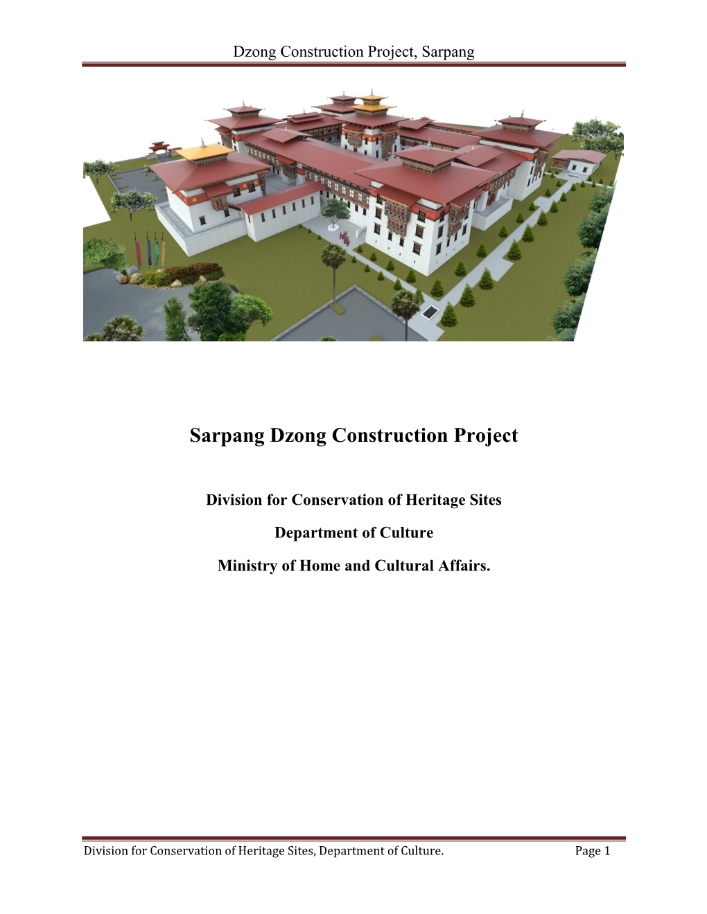 Sarpang Dzong Construction Project