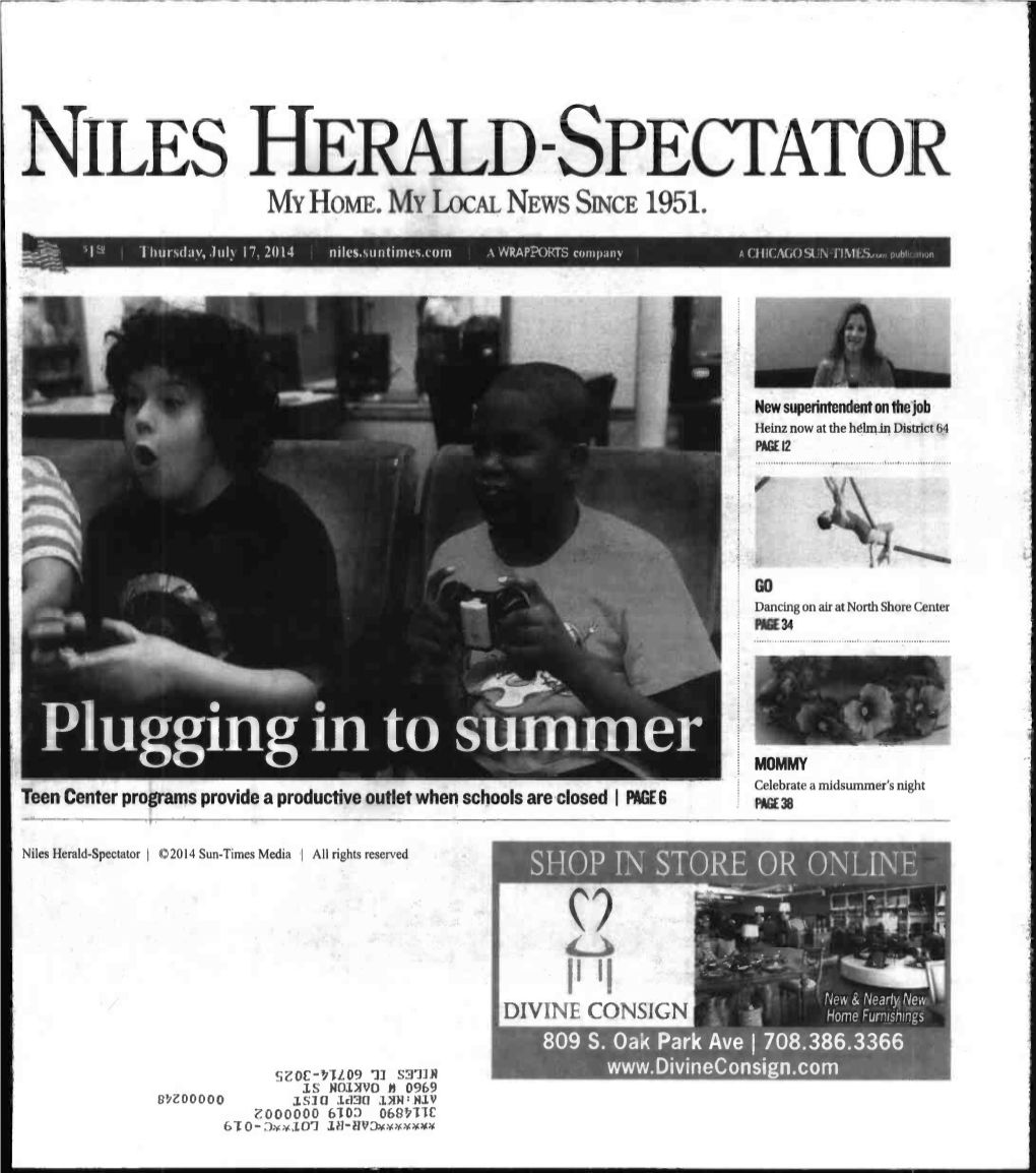 NILES HERALD -SPECFATOR M Hori