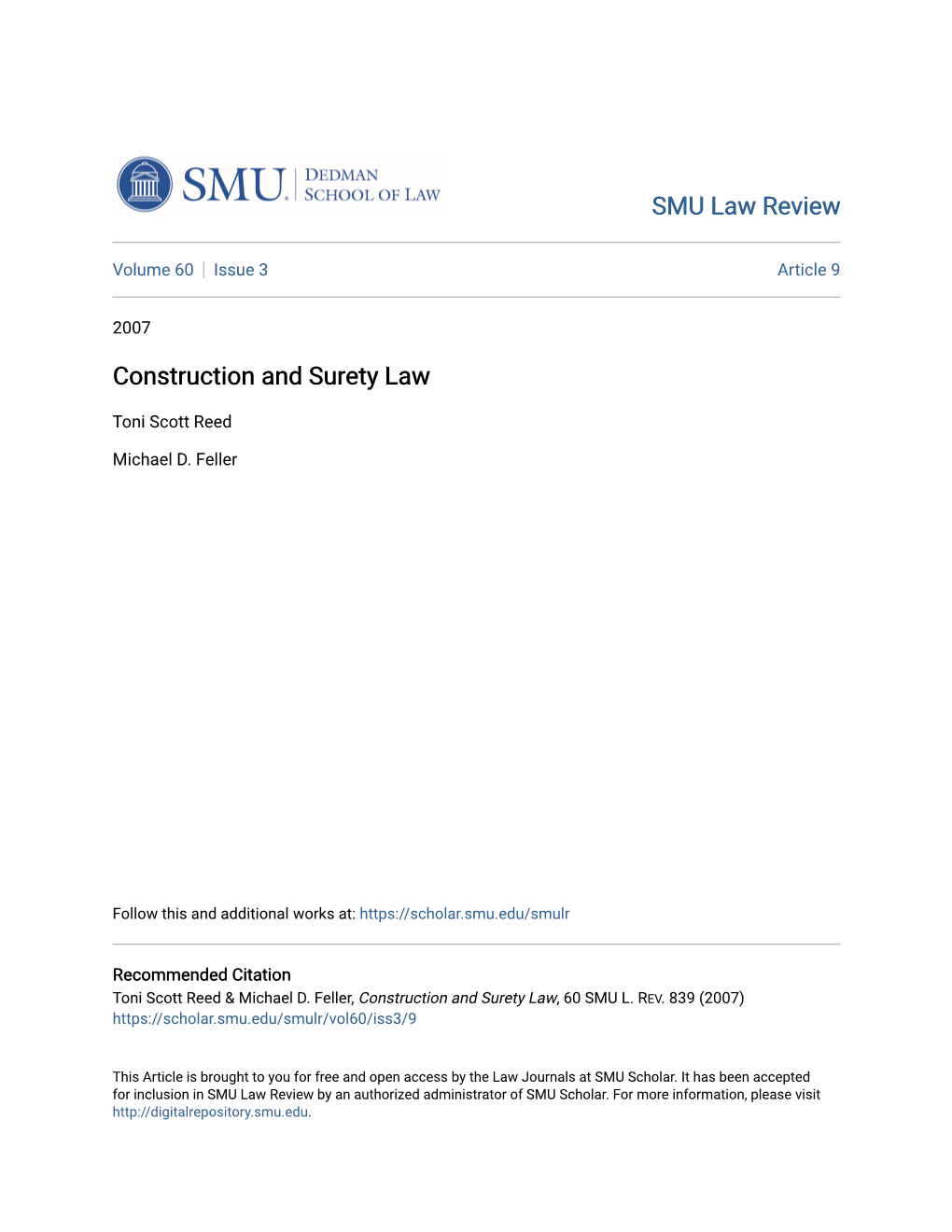 Construction and Surety Law
