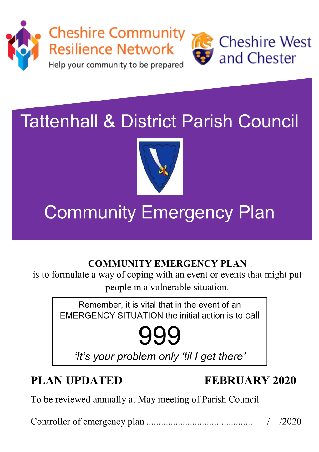 Tattenhall & District Parish Council Community Emergency Plan