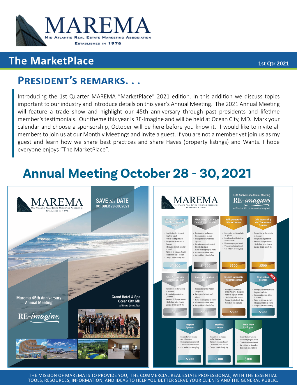 Annual Meeting October 28 - 30, 2021