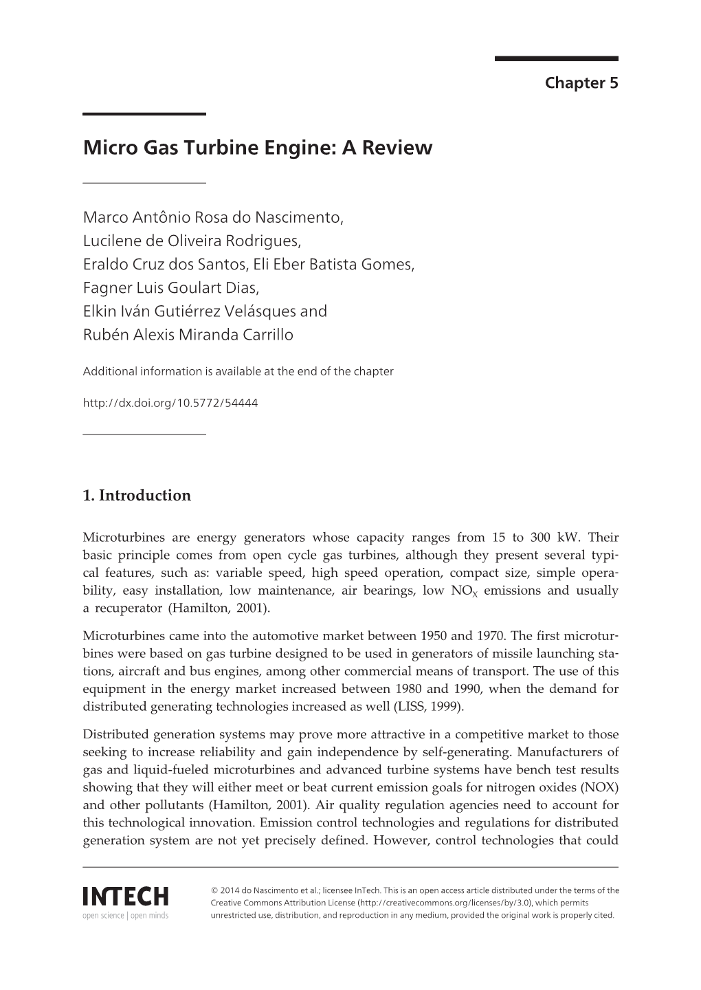 Micro Gas Turbine Engine: a Review