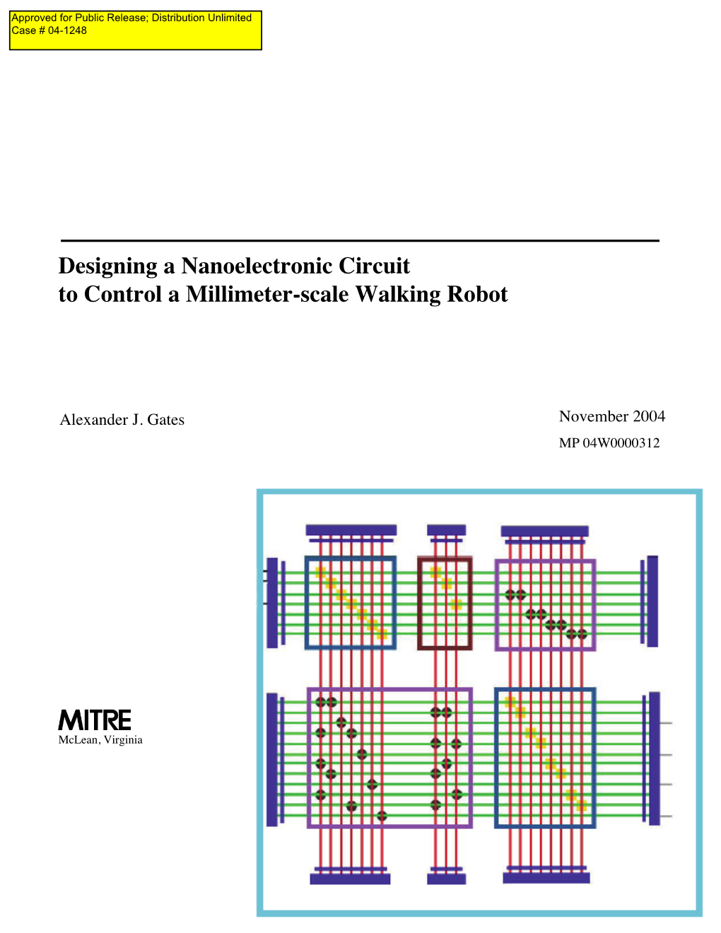 Designing a Nanoelectronic Circuit to Control a Millimeter-Scale Walking Robot