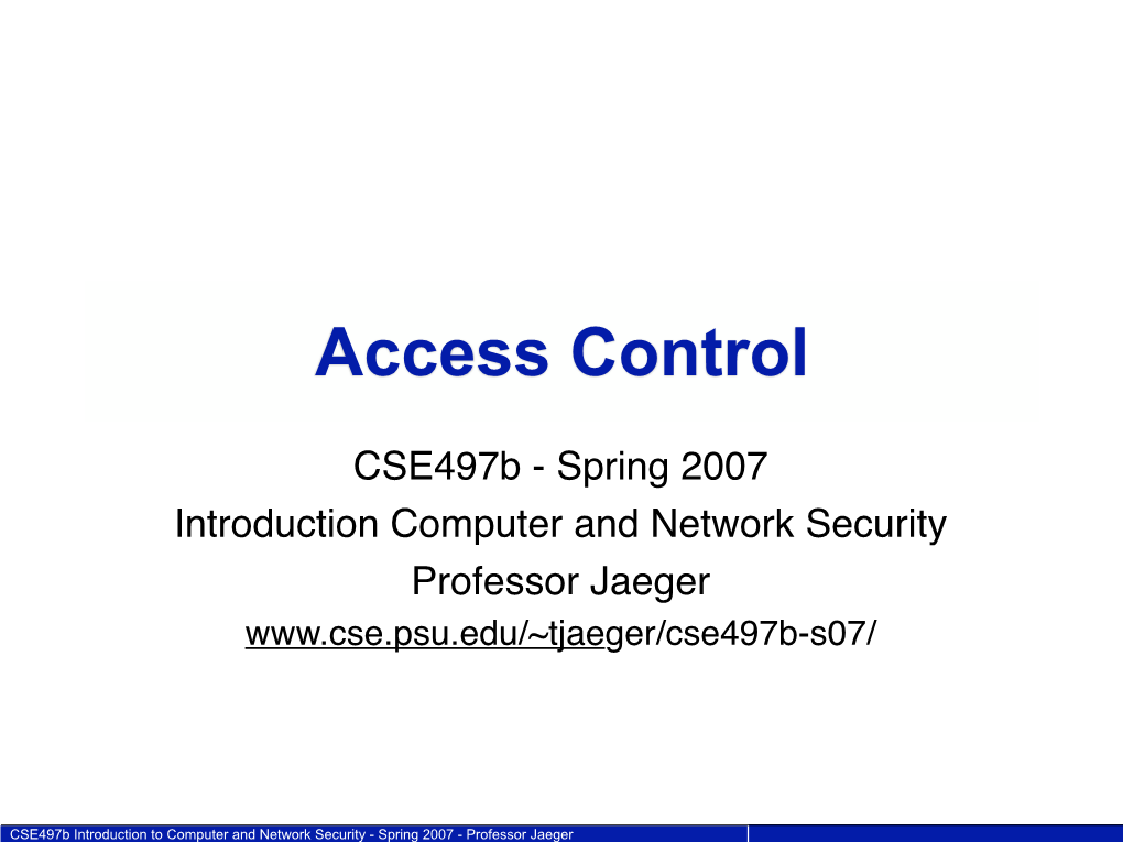 Access Control