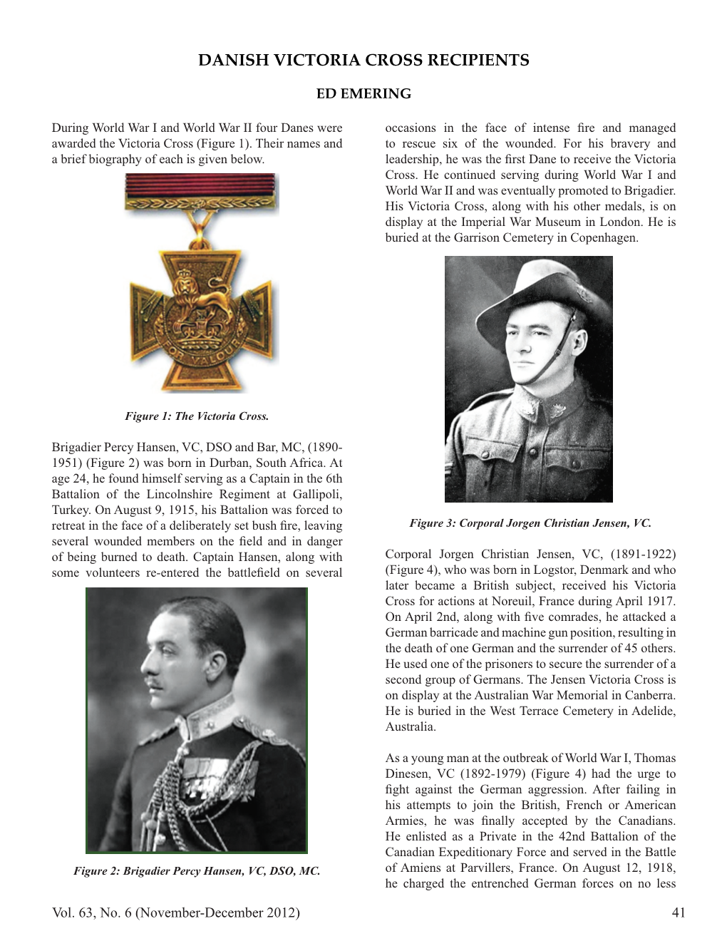 Danish Victoria Cross Recipients