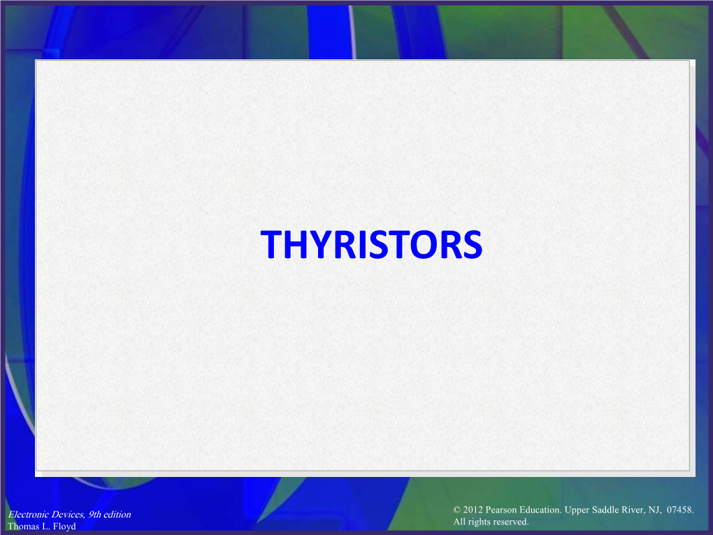 Thyristors.Pdf