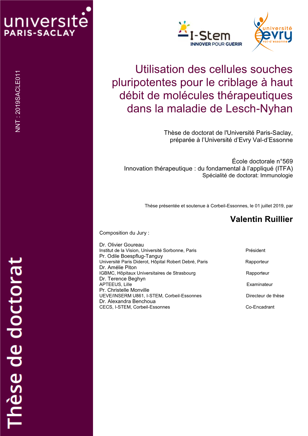 Utilisation Des Cellules Souches Pluripotentes Pour Le Criblage À Haut Débit De Molécules Thérapeutiques