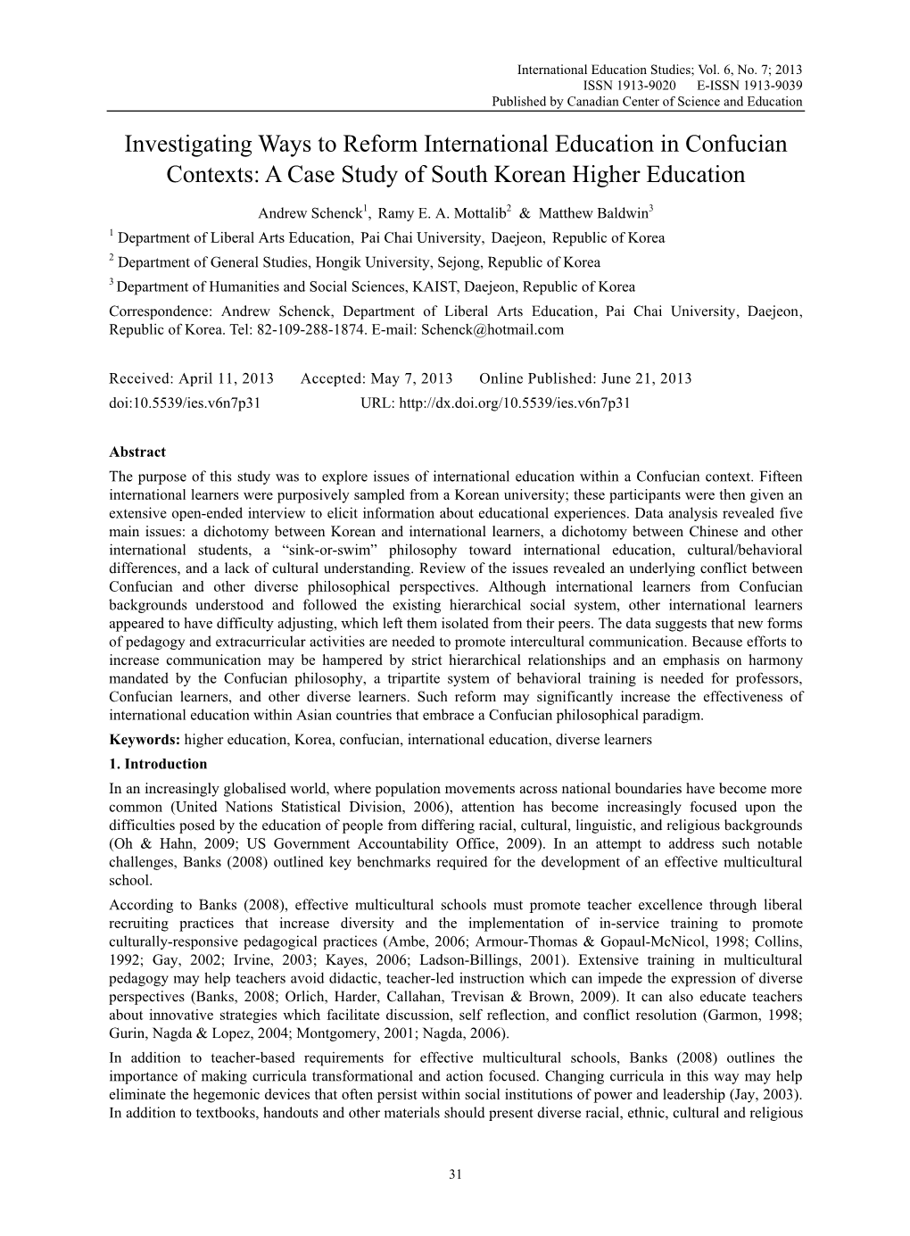 Investigating Ways to Reform International Education in Confucian Contexts: a Case Study of South Korean Higher Education