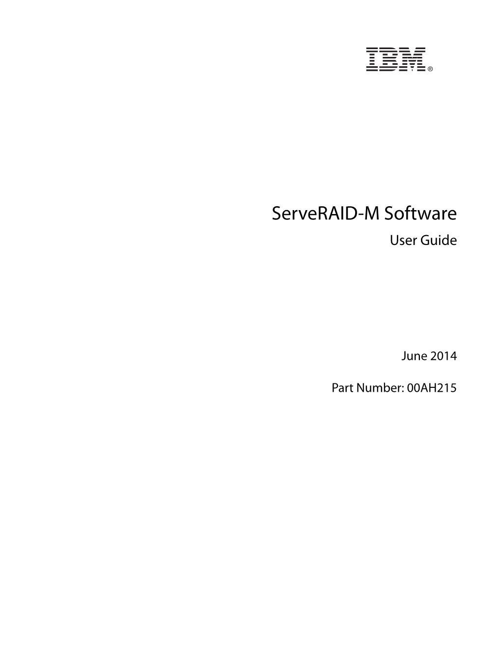 Serveraid-M Software User Guide