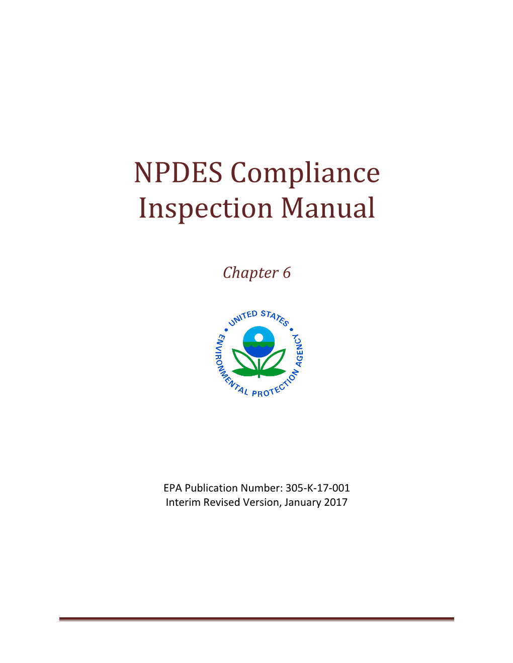 National Pollutant Discharge Elimination System (NPDES) Compliance Inspection Manual