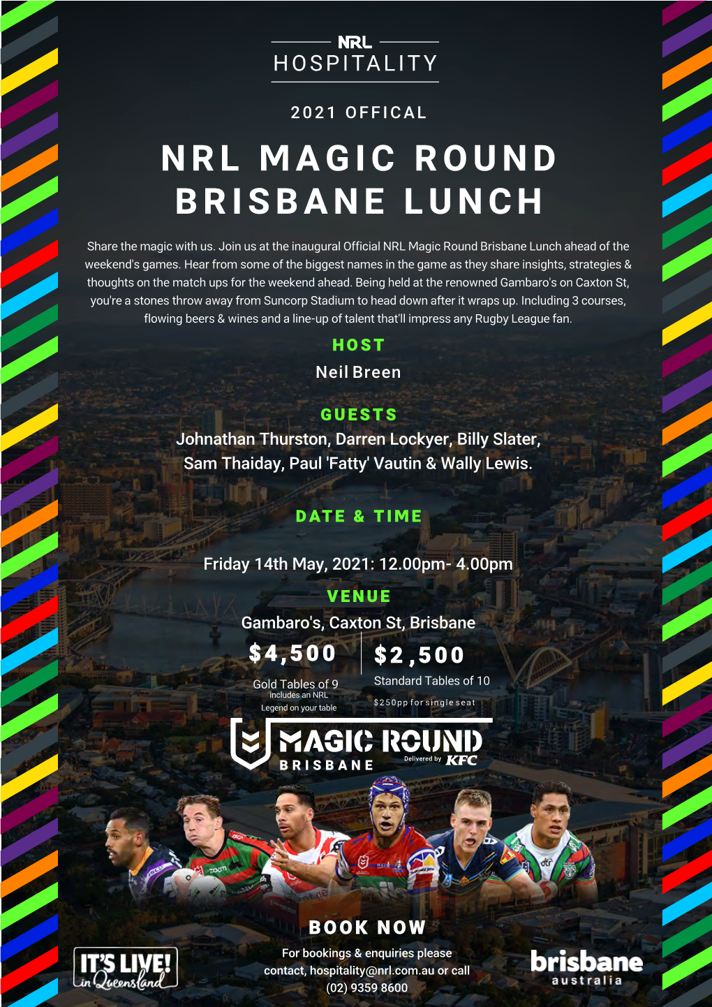 Nrl Magic Round Brisbane Lunch