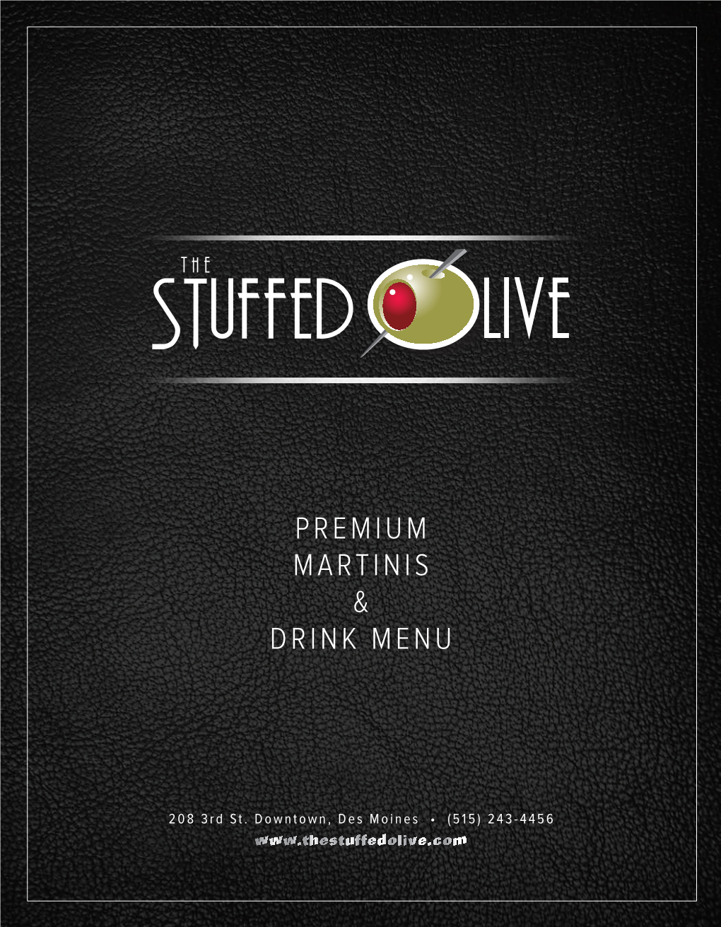 Premium Martinis & Drink Menu