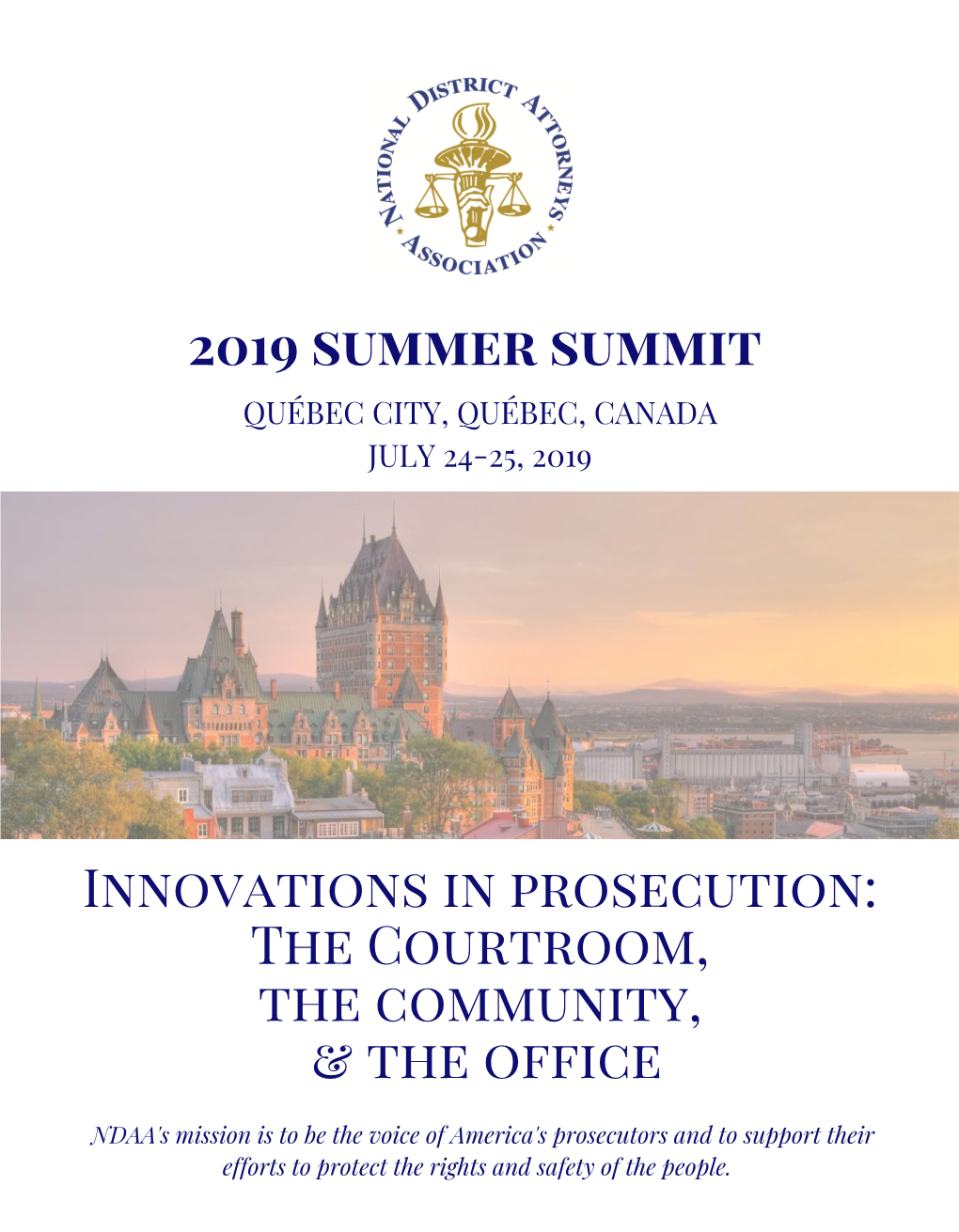 2019 Summer Summit Innovations in Prosecution