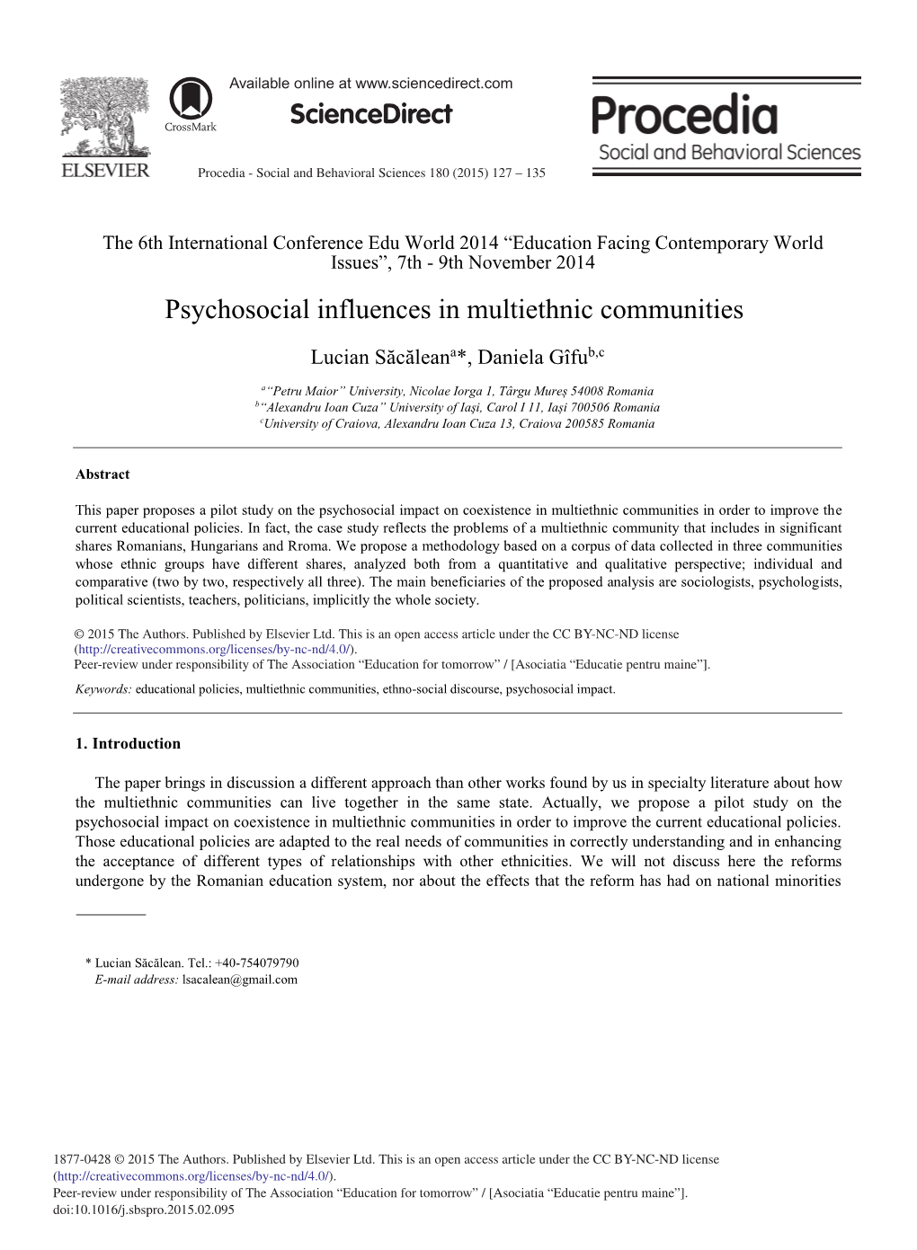 Psychosocial Influences in Multiethnic Communities