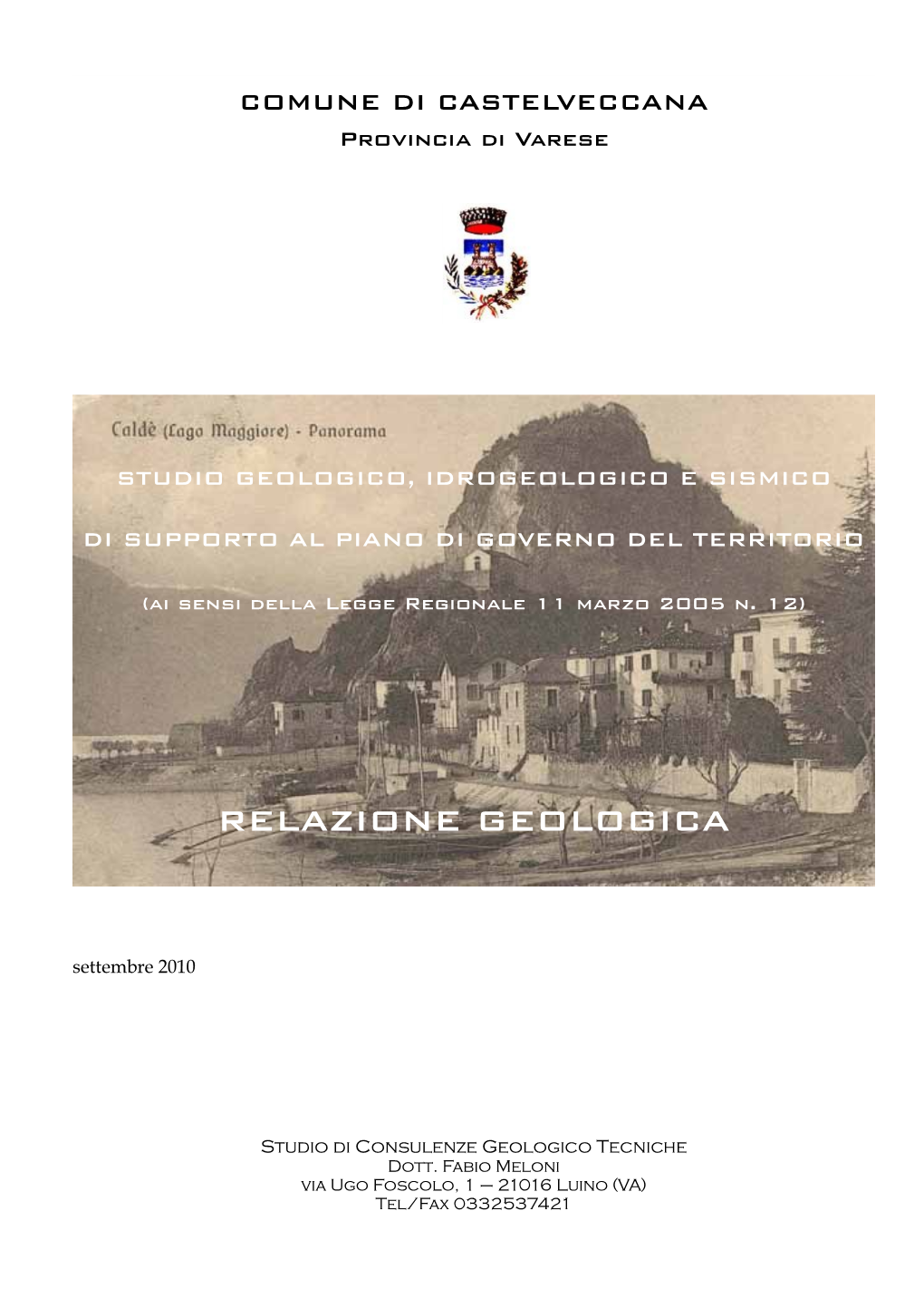 Relazione Geologica