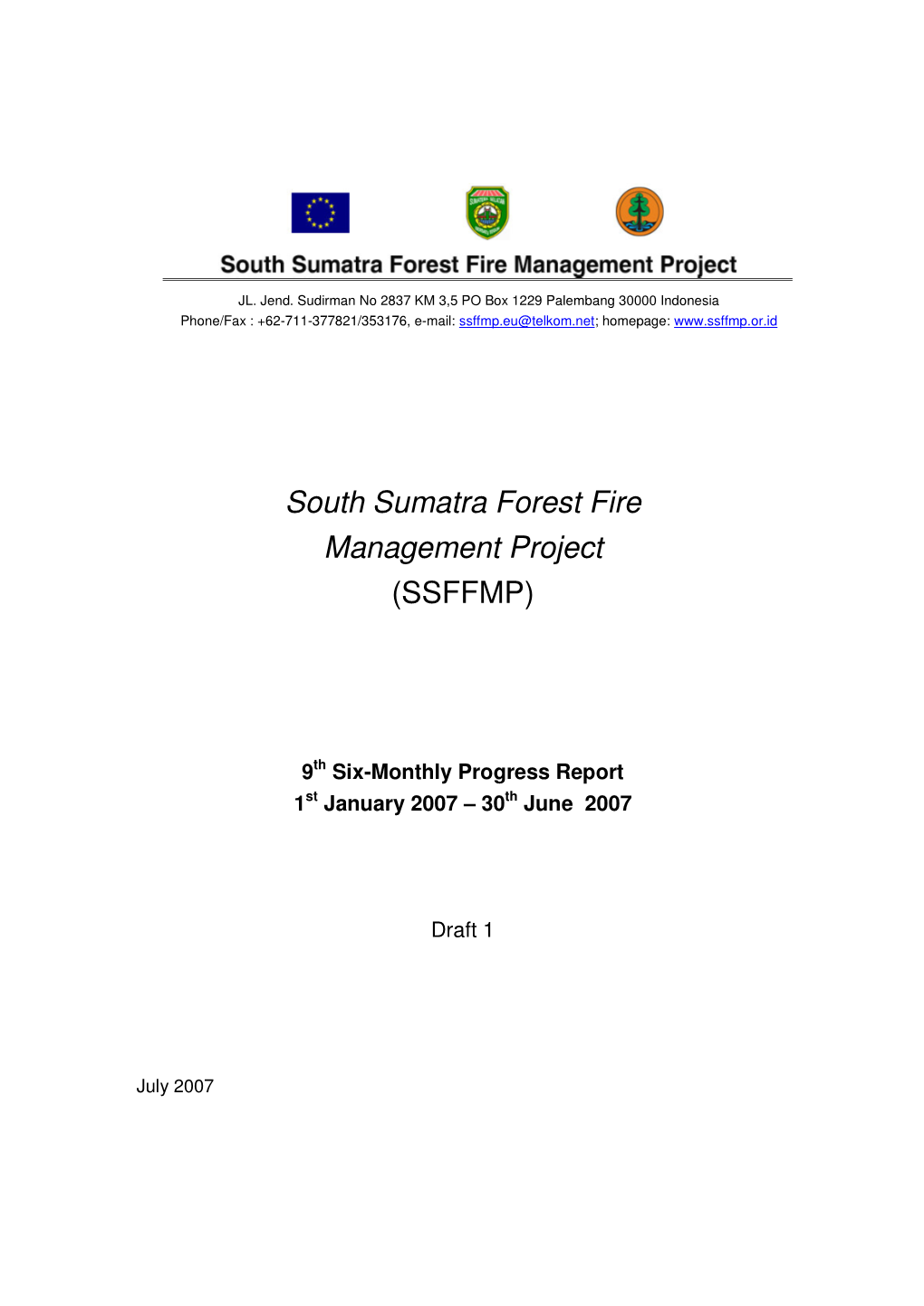 South Sumatra Forest Fire Management Project (SSFFMP)