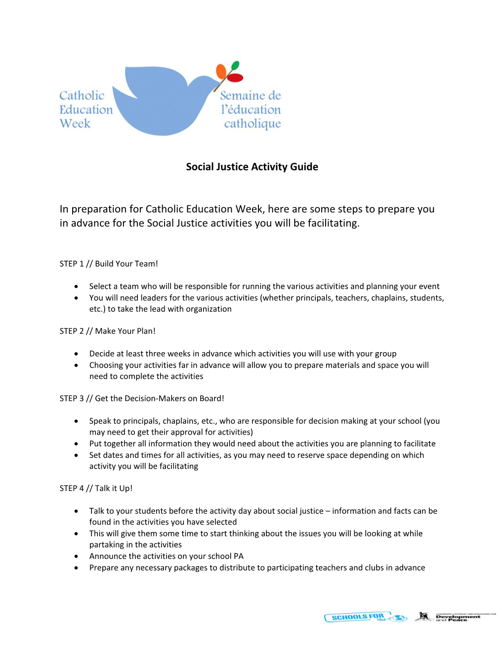 Social Justice Activity Guide