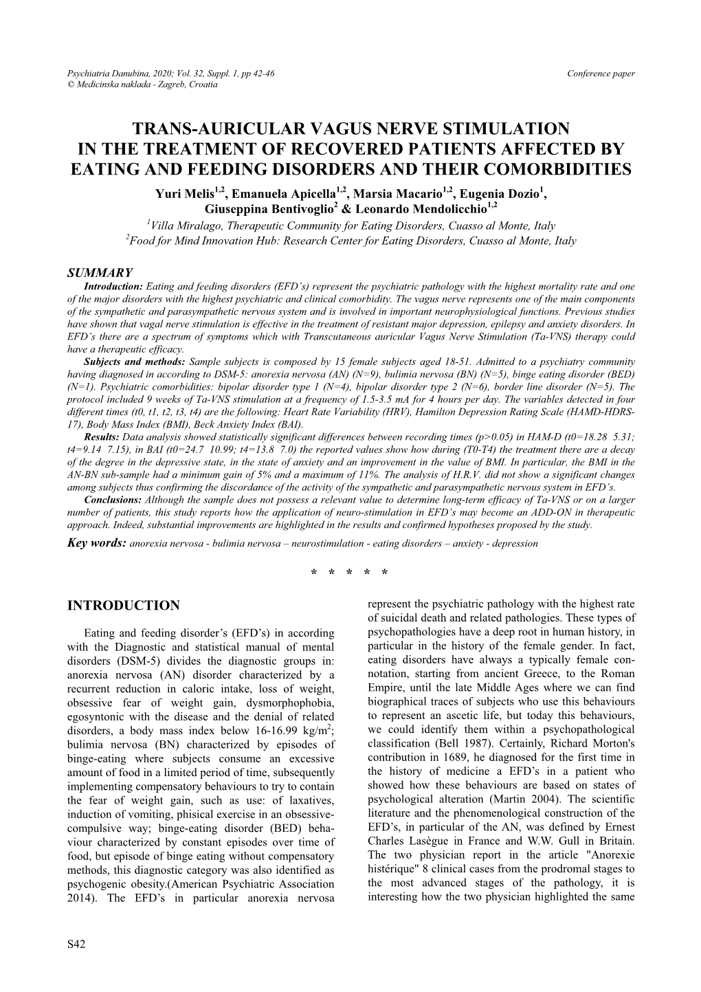 Trans-Auricular Vagus Nerve Stimulation in The