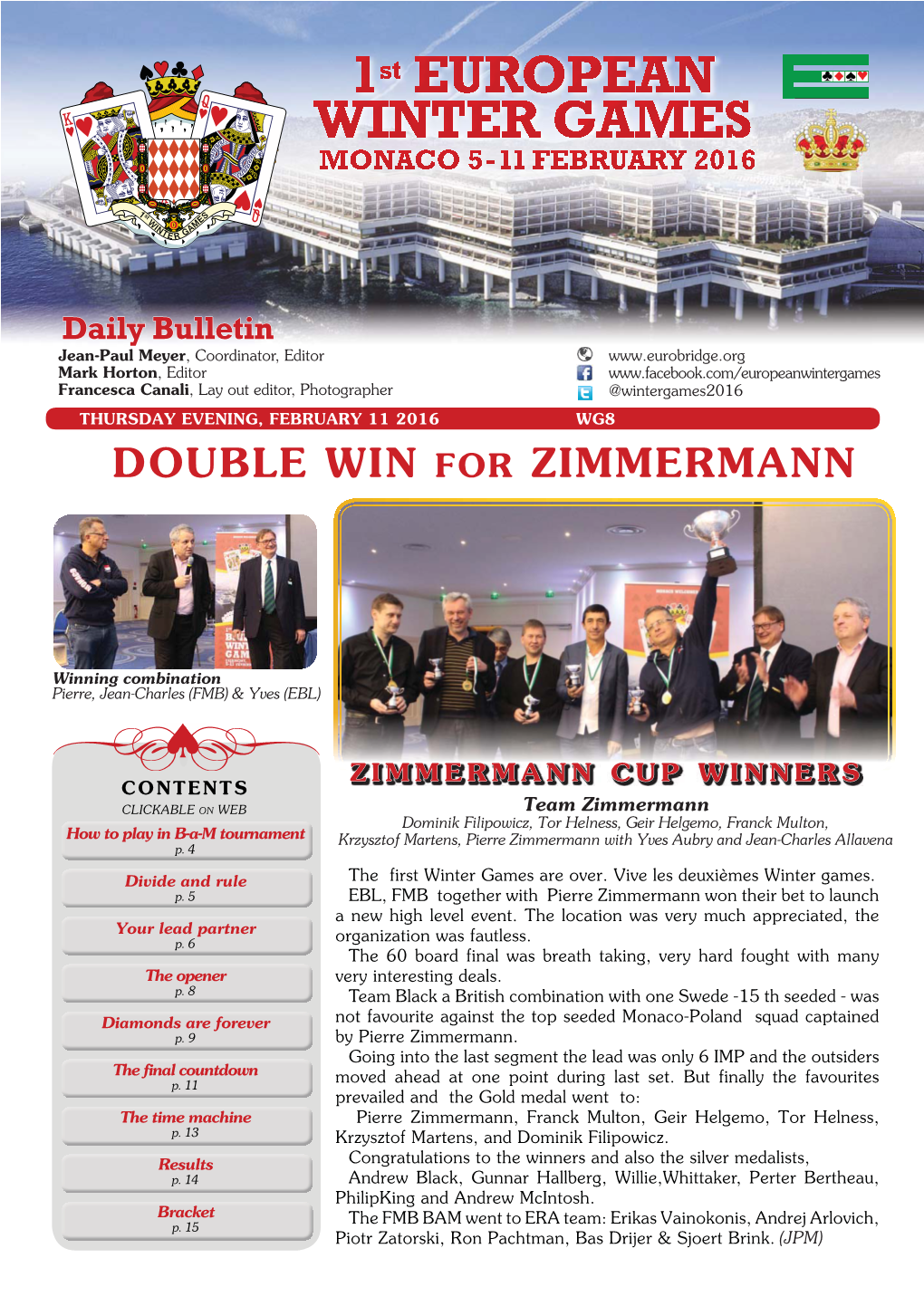 Double Win for Zimmermann