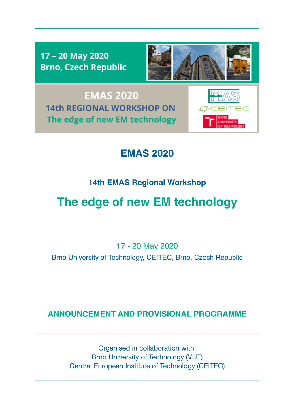 EMAS 2020 Regional Workshop