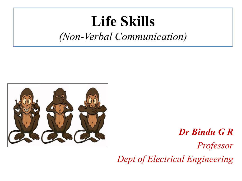 Life Skills (Non-Verbal Communication)