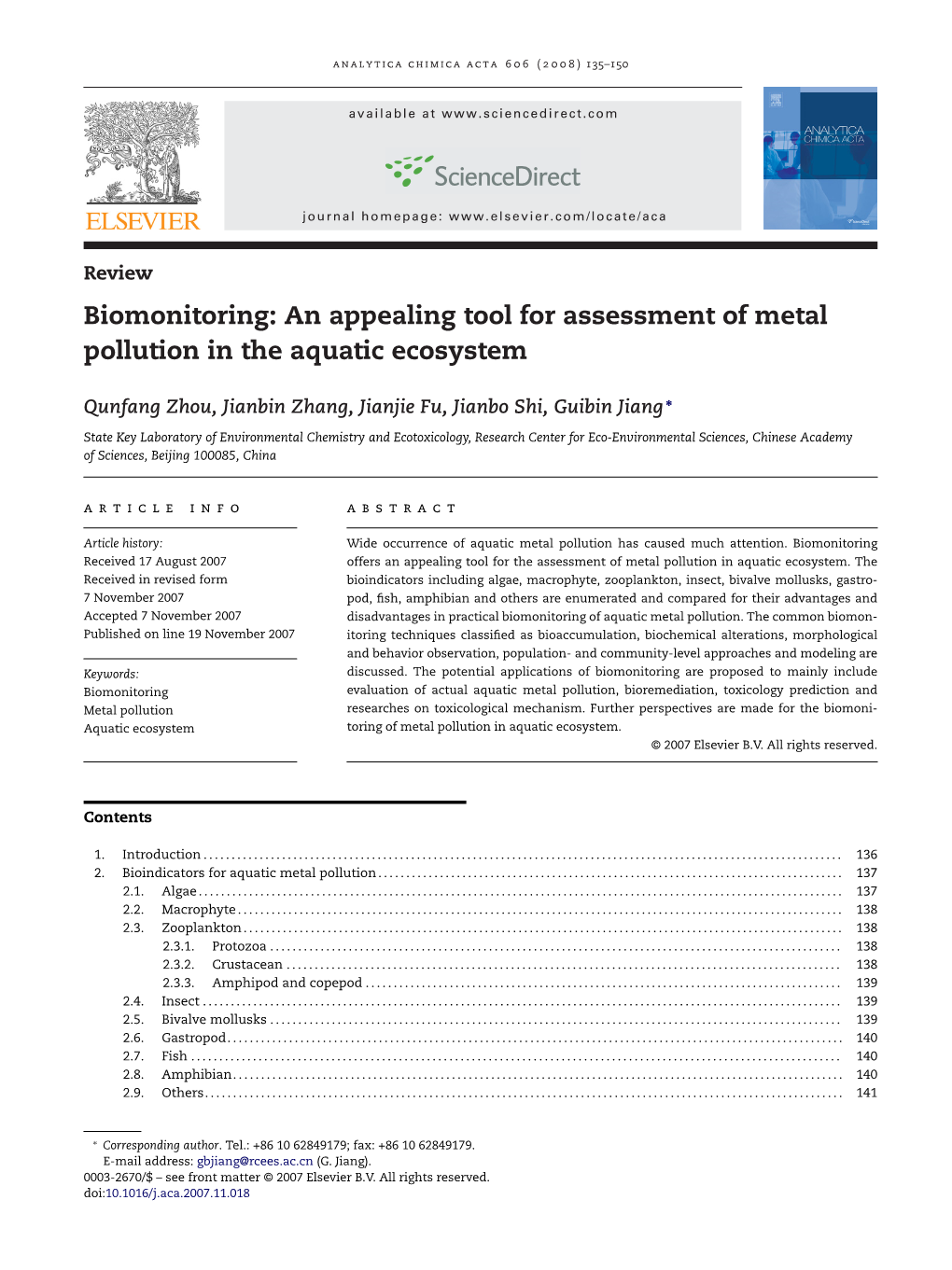 Biomonitoring Aquatic Ecosystem.Pdf