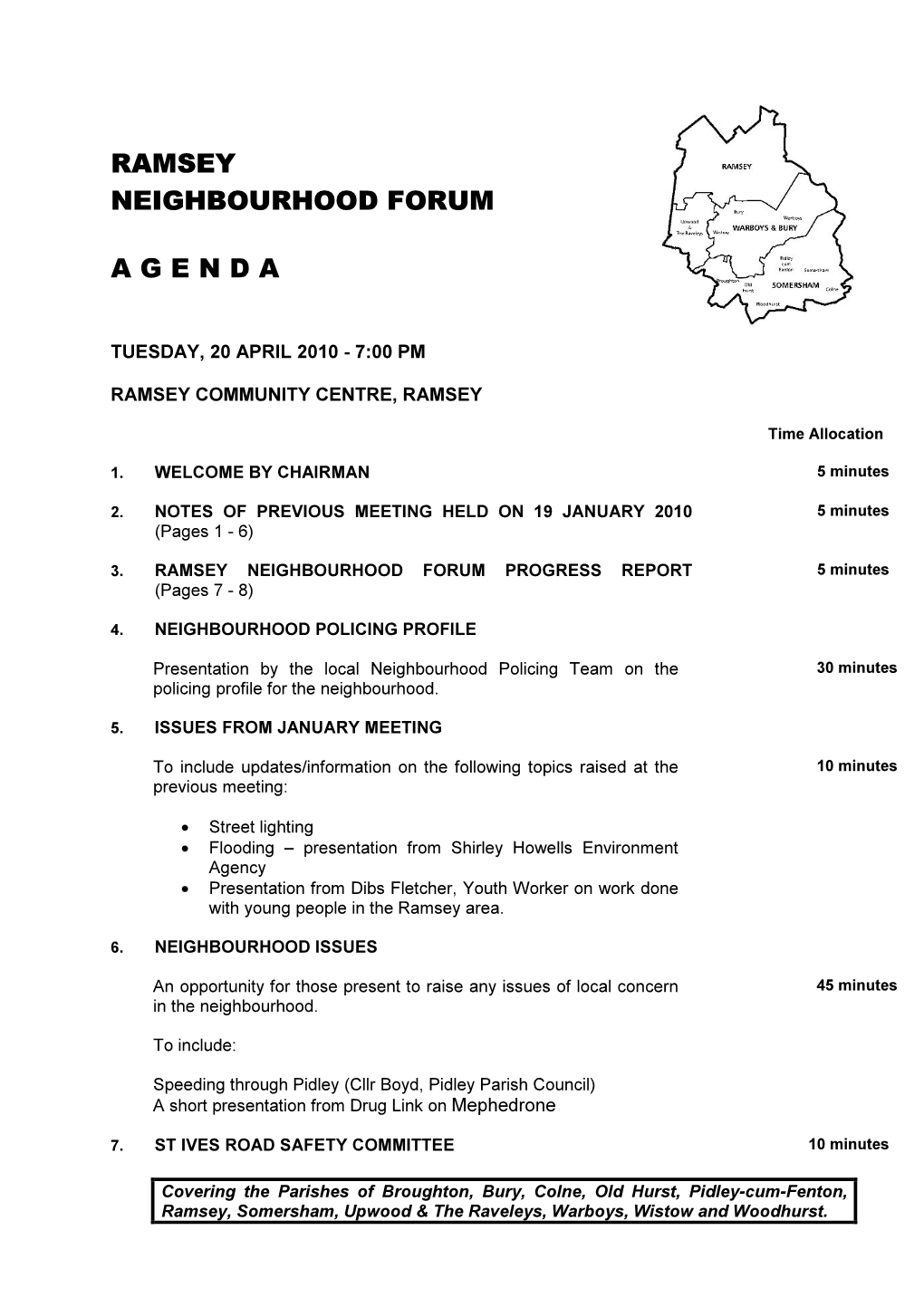 Agenda Reports Pack (Public) 20/04/2010, 19:00