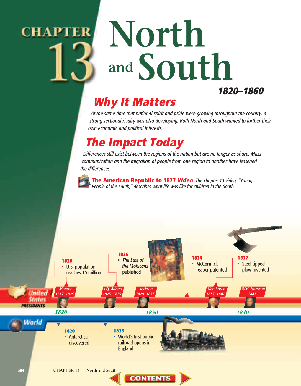 Chapter 13: North and South, 1820-1860