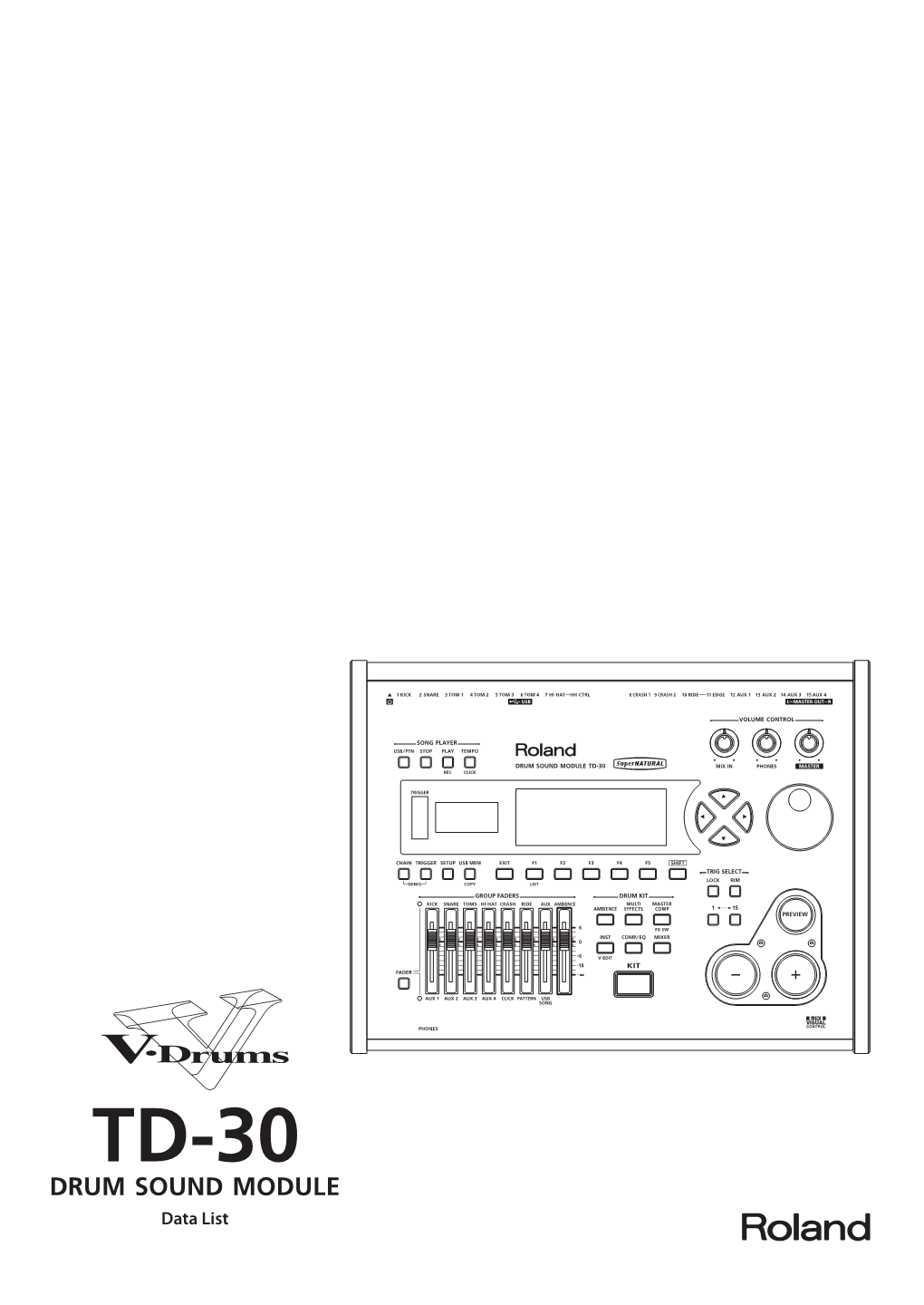 TD-30 Data List