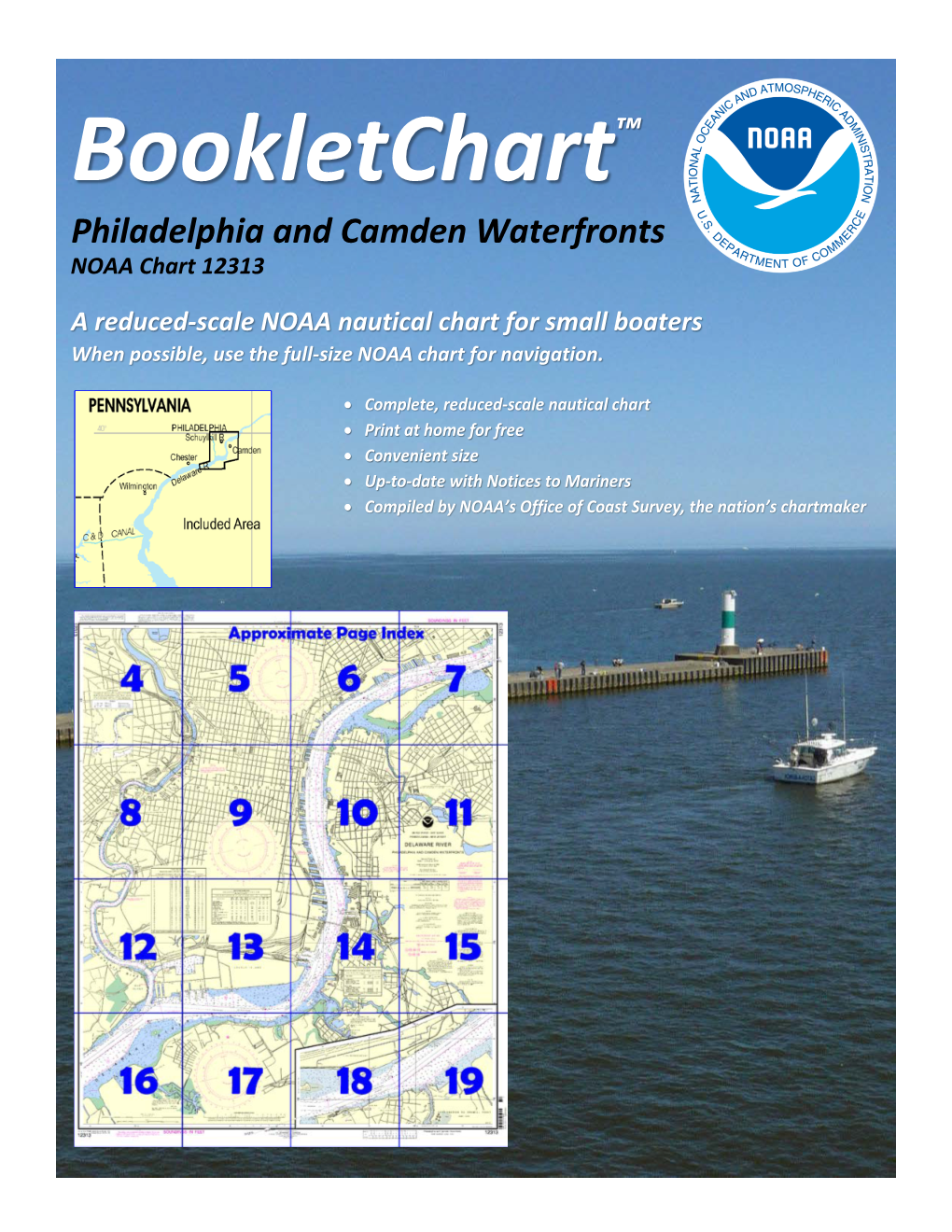 Philadelphia and Camden Waterfronts NOAA Chart 12313