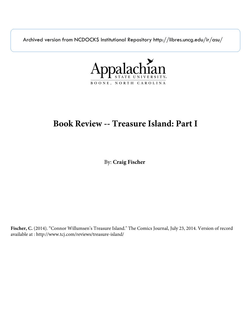 Treasure Island | the Comics Journal