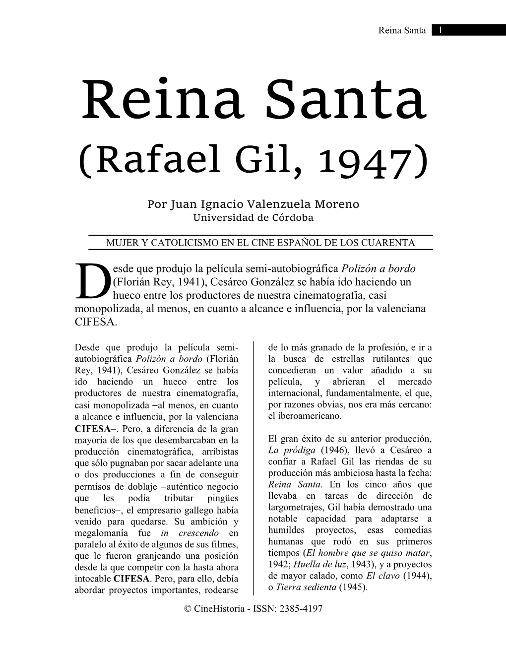 Reina Santa 1