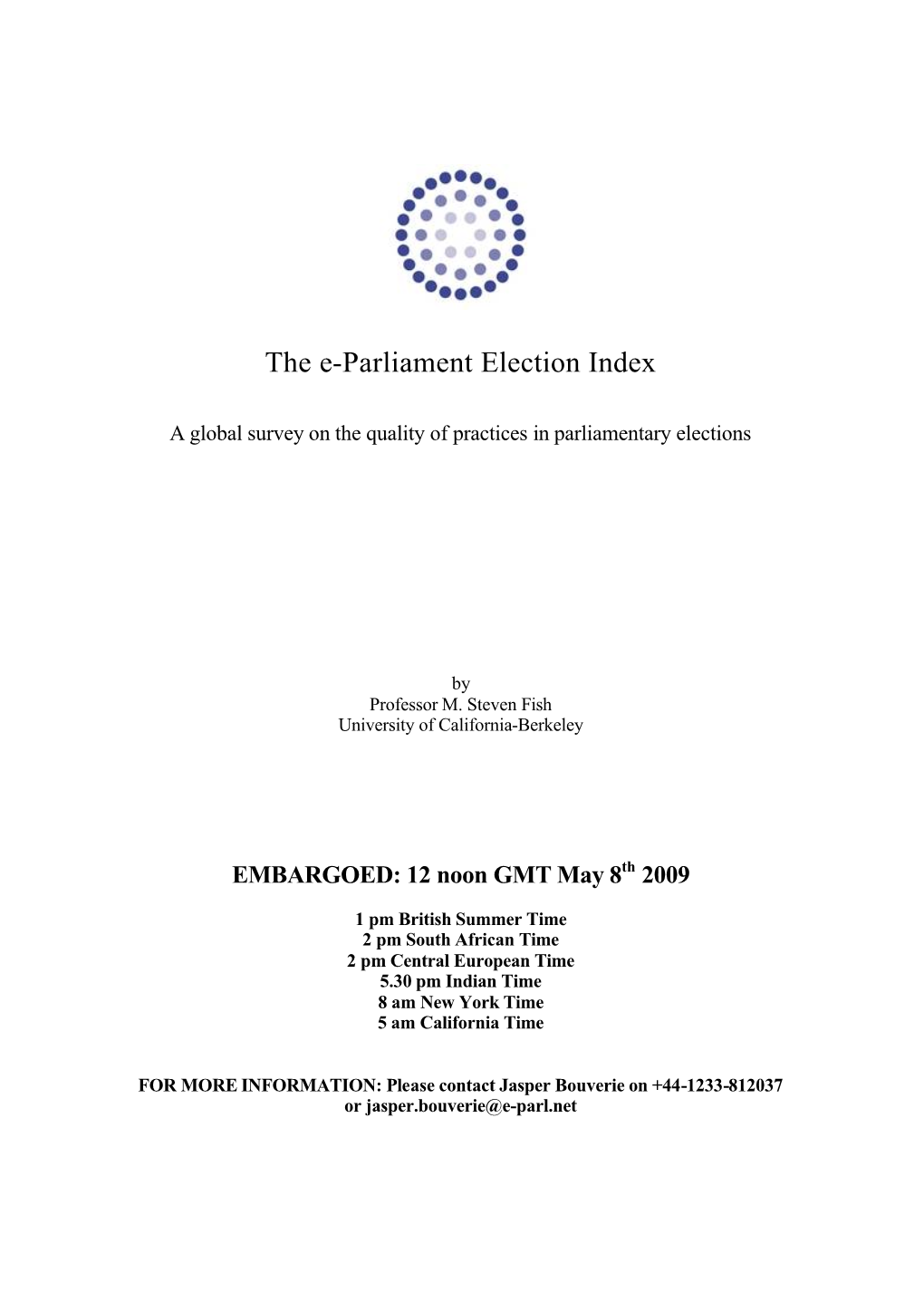 The E-Parliament Election Index: A